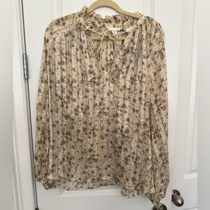 H&M Floral long Sleeve Blouse